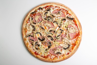 Пицца "Дымков с ветчиной и грибами" 32 см.